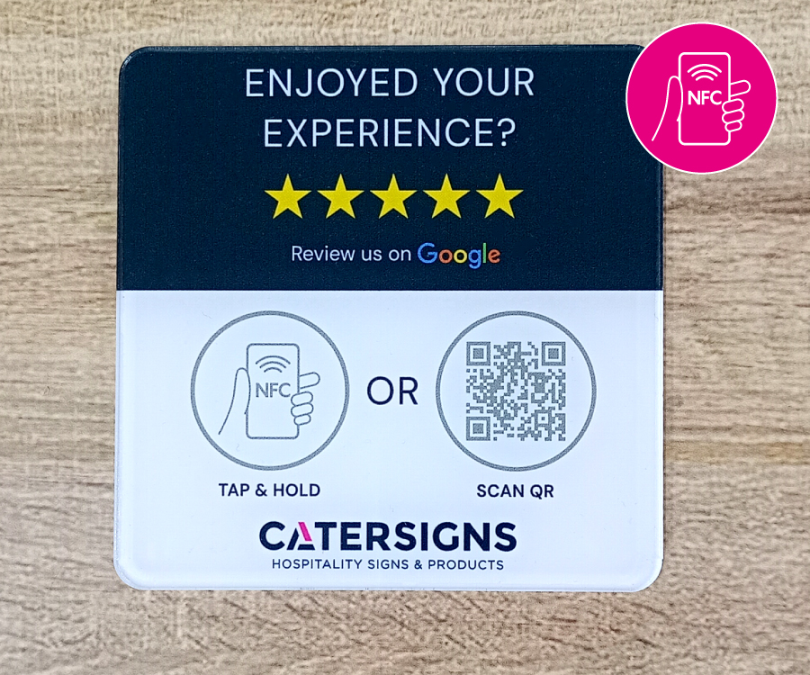 Custom Printed 100x100mm Acrylic NFC Plates