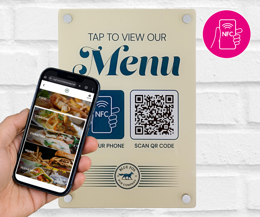 Custom Design A4 Full Colour Clear Acrylic NFC Wall Plate - Image 4