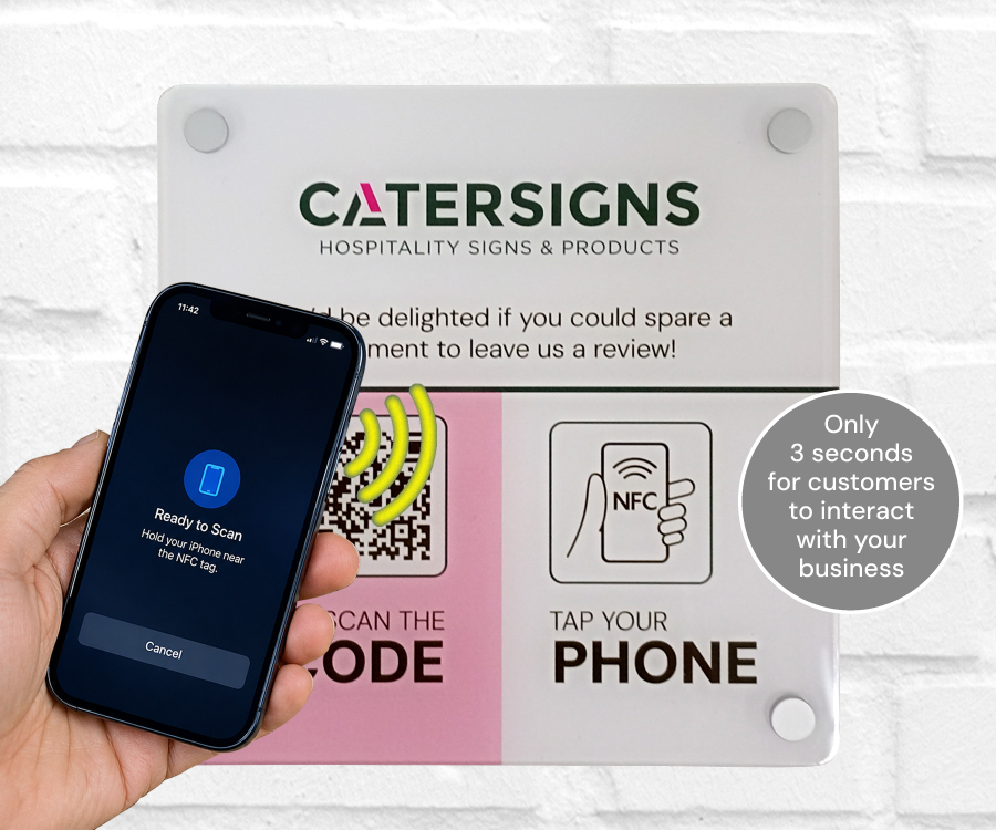 Custom Printed 200 x 200mm Full Colour Clear Acrylic NFC Wall Plate - Image 2