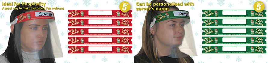 Festive Elf & Safety Your Server Is Face Shields