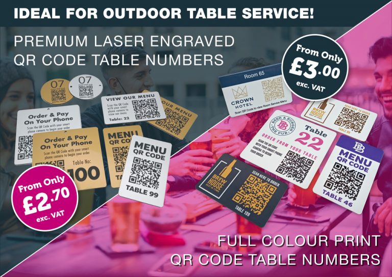 QR Code Table Numbers