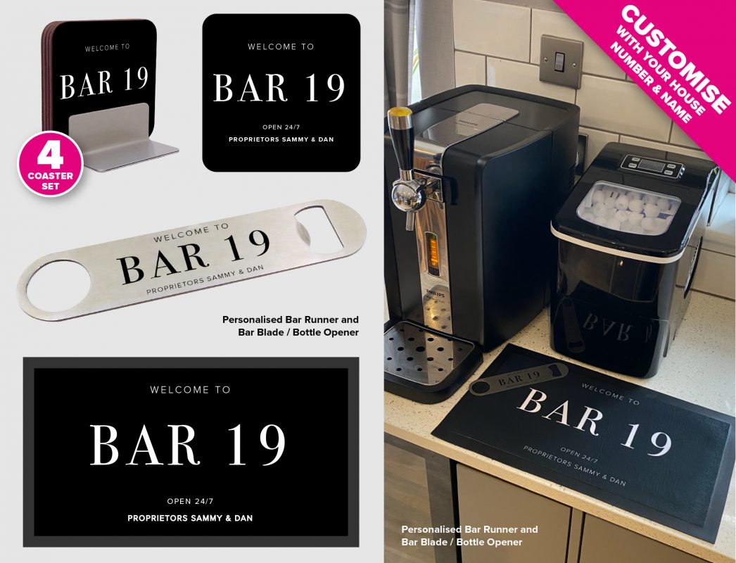 New Home Bar and Photo Gifts Ranges